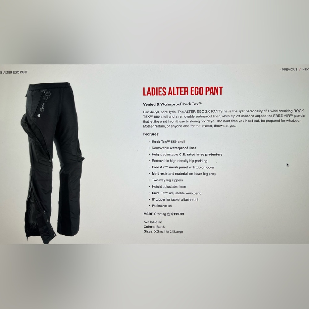 Joe Rocket Women’s mesh motorcycle jacket and pants $150 (SET) - Picture 6 of 10